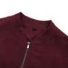 Coolmee Men's Bomber Jacket Lightweight Casual Stylish Light Flight Jacket Windbreaker Varsity Jackets Wine Red M - 4 of 4