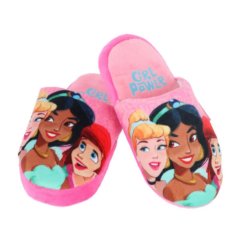 Textiel Trade Girl's Disney Princess Cinderella Jasmine and Ariel Slippers, 1 of 4