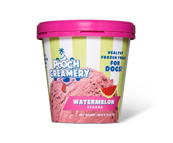 Pooch Creamery Watermelon Flavor Frozen Treat For Dogs - 5.25oz