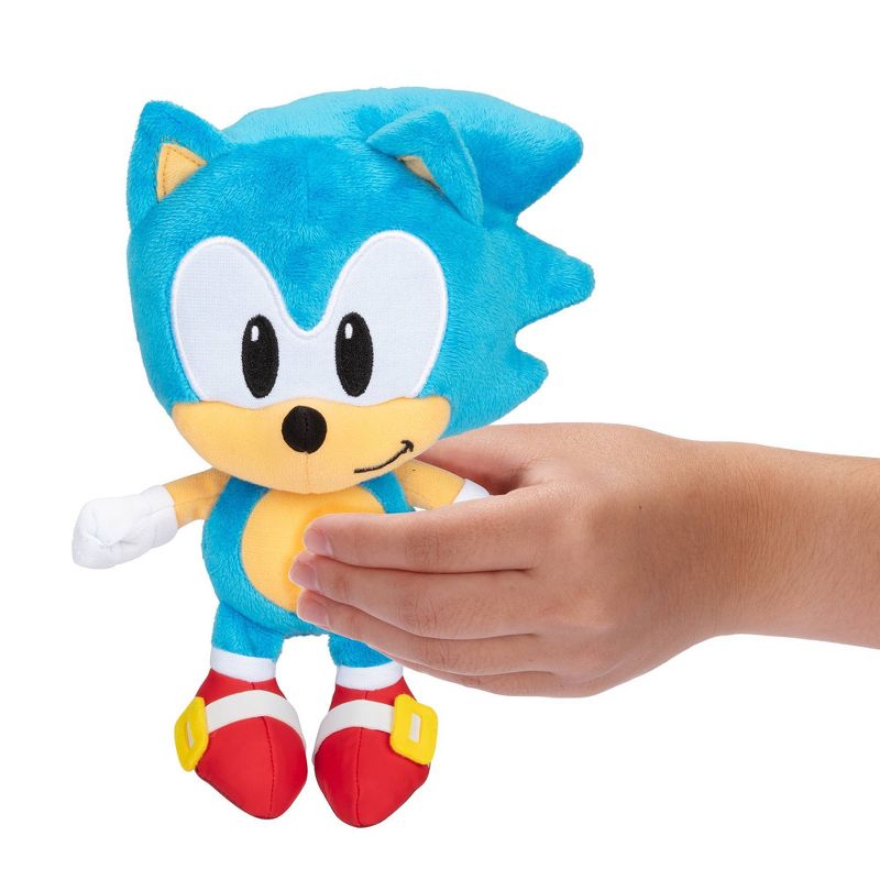 Sonic 9&#34; Scale Basic Plush - Sonic (Classic) Wave 6, 3 of 7