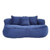 CAVINAS Corduroy Fabric Bean Bag Chair for Adults and Kids,Oversized Lazy Sofa Chair with Foam and High Back,Modern Lounge Chair for Living Room - 2 of 4