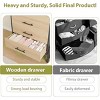 Coolmee 4+2 Dresser for Bedroom, Freestanding 46.6" Tall Drawer Dresser with Storage, Wooden Closet Storage Chest for Living Room, Bedroom, Entryway - 4 of 4