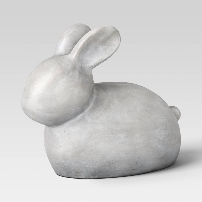 Cement Rabbit Outdoor Garden Figurine - Threshold™, 1 of 8