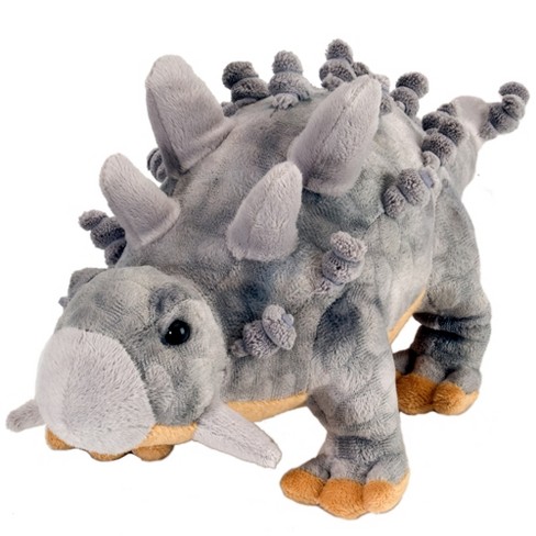 Wild Republic Dinosauria Medium Ankylosaurus Stuffed Animal, 15 Inches