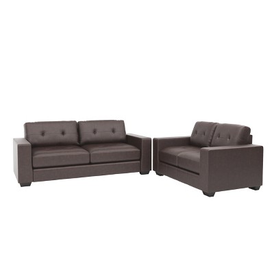 target leather sofa