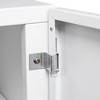 INFURNIC Decorative Storage Cabinet Mobile Stand with Adjustable Shelf for Modern Office Spaces, White, 26"*26"*6" - 2 of 4