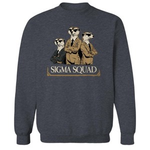 Rerun Island Men's Sigma Squad Long Sleeve Graphic Cotton Pullover Sweatshirt - 1 of 4