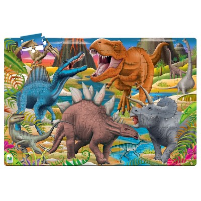 The Learning Journey Puzzle Doubles! Glow in the Dark! Dinos (100 pieces)