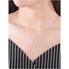 Clotth Sterling Silver Cross Pendant Necklace - Minimalist Style with 925 Silver and Sparkling Zirconia, Chic Collarbone Chain Jewelry for Women - 2 of 4