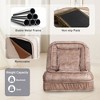 NicBex Modern Foldable Velvet Single Sofa with Adjustable Back & Massage Pillow, Comfortable Sleeper Chair for Living Room & Bedroom - 4 of 4