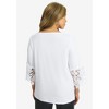 Jessica London Women's Plus Size Lace Applique Top - 3 of 4