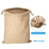 Unique Bargains 100% Cotton Reusable Washable Luggage Organizer Drawstring Bags 12 Pcs - 3 of 4