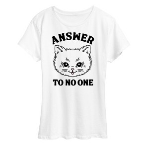 Women's - Instant Message - Cat Lovers Short Sleeve Graphic T-Shirt - 1 of 4