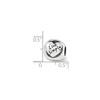 Black Bow Jewelry Sterling Silver Live Love Laugh 3-Sided Trilogy Bead Charm - 4 of 4