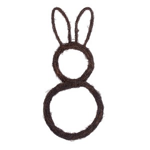Vickerman 26"H x 12"W Bunny Outline Wreath. - 1 of 4