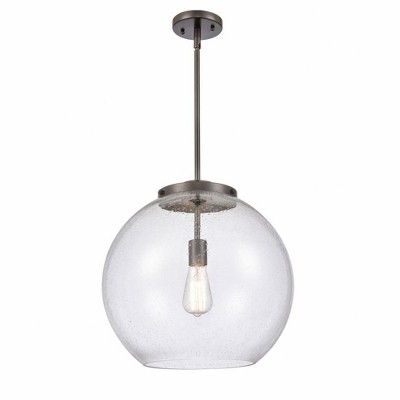 Athens - 1 Light Pendant In Industrial Style-16.38 Inches Tall and 15.75 Inches Wide