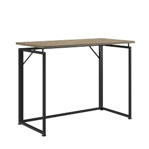 Okak 39IN Space-Saving Computer Desk, Home Office Desks with Metal Legs, Standing Desk for Living Room, Reading Room, Study - 1 of 4