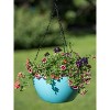 Gardener's Supply Company Viva Self-Watering Hanging Basket With Easy-Fill Water Port | 14 Inch Diameter Includes Hanging Chain & Hook - Blue - 4 of 4