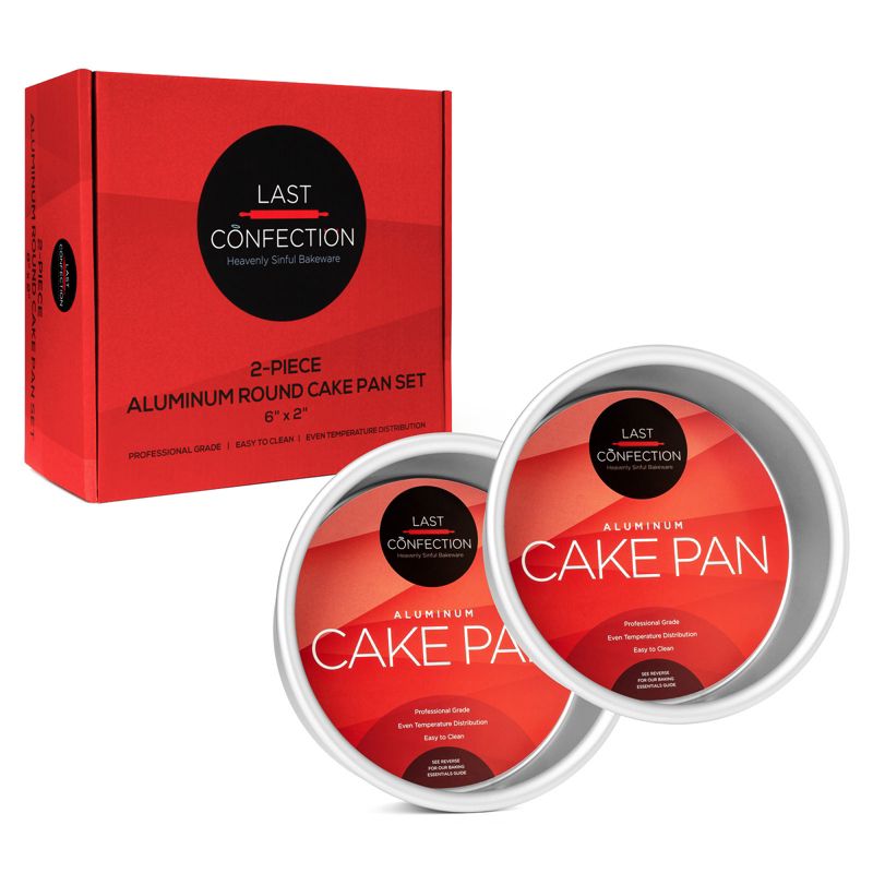 Last Confection 2pc Round Cake Pan Sets - Professional Bakeware, 3 of 8