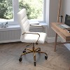 Flash Furniture Whitney High Back White Leathersoft Executive Swivel ...