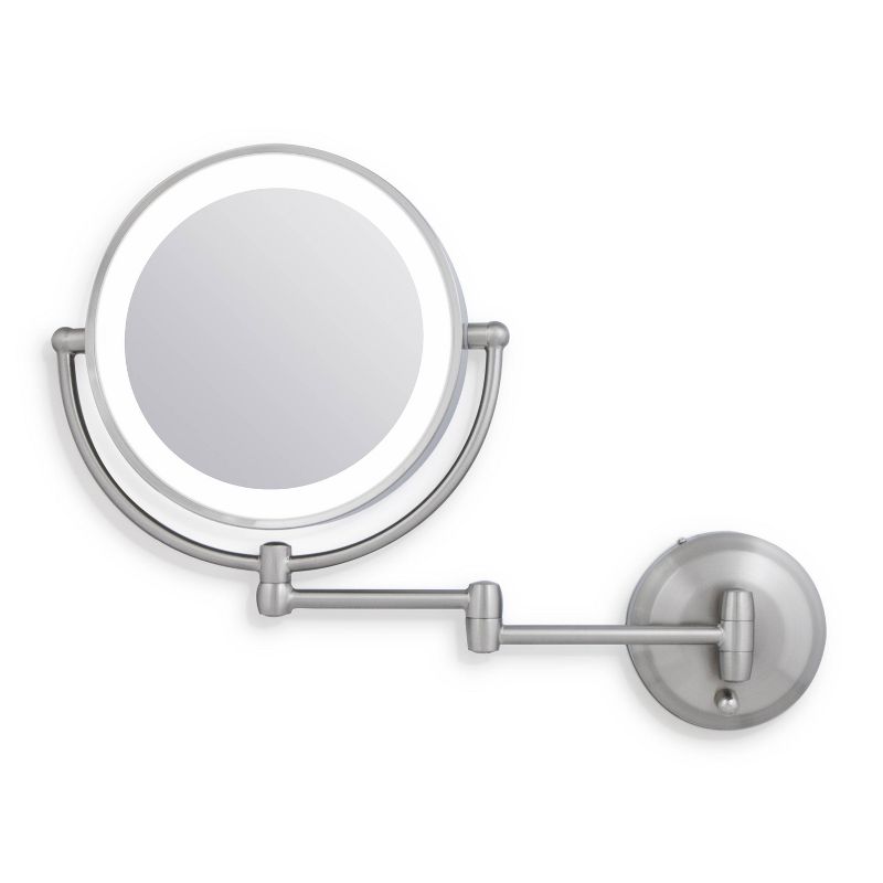 11" Round LED Wall Mount Powered by Battery or Adaptor Makeup Mirror - Zadro, 5 of 7
