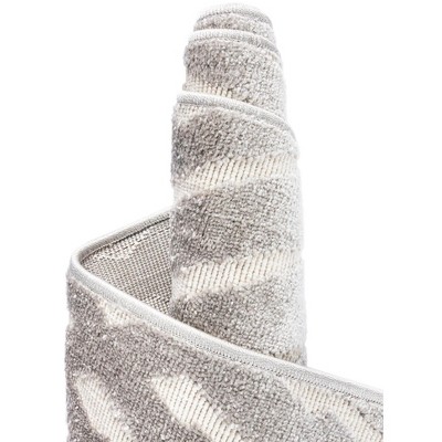 Sabrina Soto Geo-Gray Easy-Care 8' x 10' Outdoor Area Rug