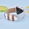 Worryfree Gadgets Leather Band for Apple Watch 38/40/41mm, 42/44/45mm iWatch Band Series 8 7 6 SE 5 4 3 2 1 - 3 of 4