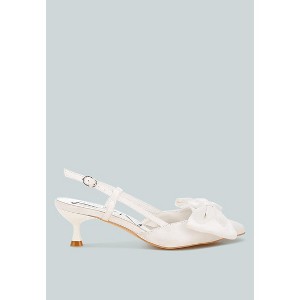 Okshak Satin Bow Slingback Women Sandals - 1 of 4