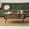 NicBex Vintage Lift-Top Storage Coffee Table with Large Hidden Storage & Open Shelf,Wooden Tea table Center Table for Living Room,Study - 2 of 4