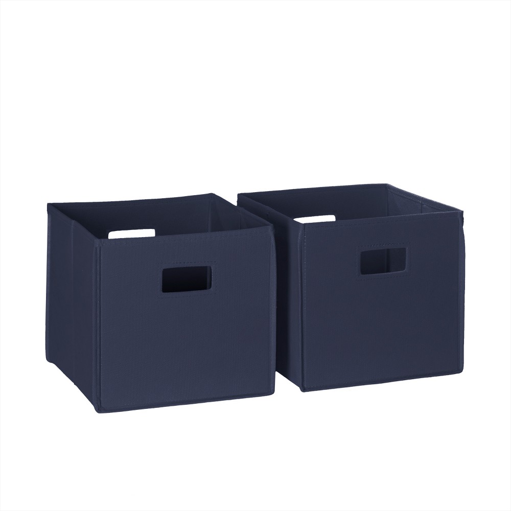 Photos - Other Decoration 2pc Folding Kids' Toy Storage Bin Set Navy - RiverRidge