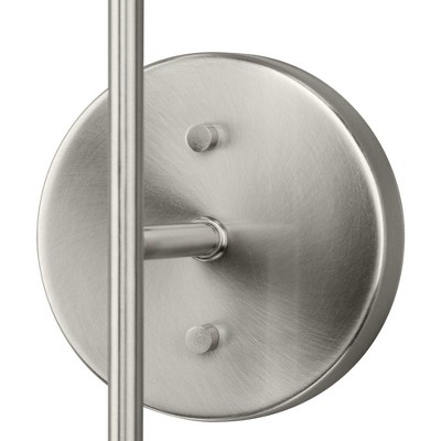 Progress Lighting Haas 2-Light Wall Bracket, Brushed Nickel, Opal Glass Globes, Design Series