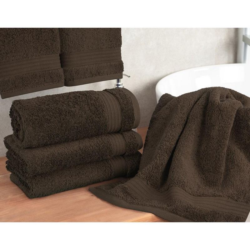 American Soft Linen Bekos 4 Pack Hand Towel Set, 100% Cotton Hand Towels for Bathroom, 2 of 7
