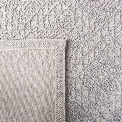 Handmade Grey Wool Rectangular Tufted Area Rug, 3' x 5'