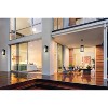 12" Walker Hill Outdoor Clear Glass Wall Light Matte Black - EGLO: Transitional Design, ETL Listed, Steel Body - 4 of 4