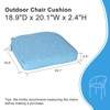 Aoodor Outdoor Dining Chair Cushions Set of 4, Waterproof Patio Furniture Seat Cushions, Outdoor Chair Pads with Ties - 3 of 4