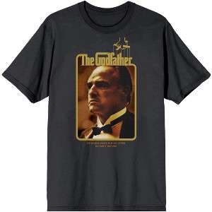 The Godfather Famous Quote And Photo Women's Black T-shirt - 1 of 3