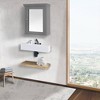 Teamson Home Stratford Removable Medicine Cabinet Gray : Microfiber, Machine Washable, Non-Slip Backing - 4 of 4