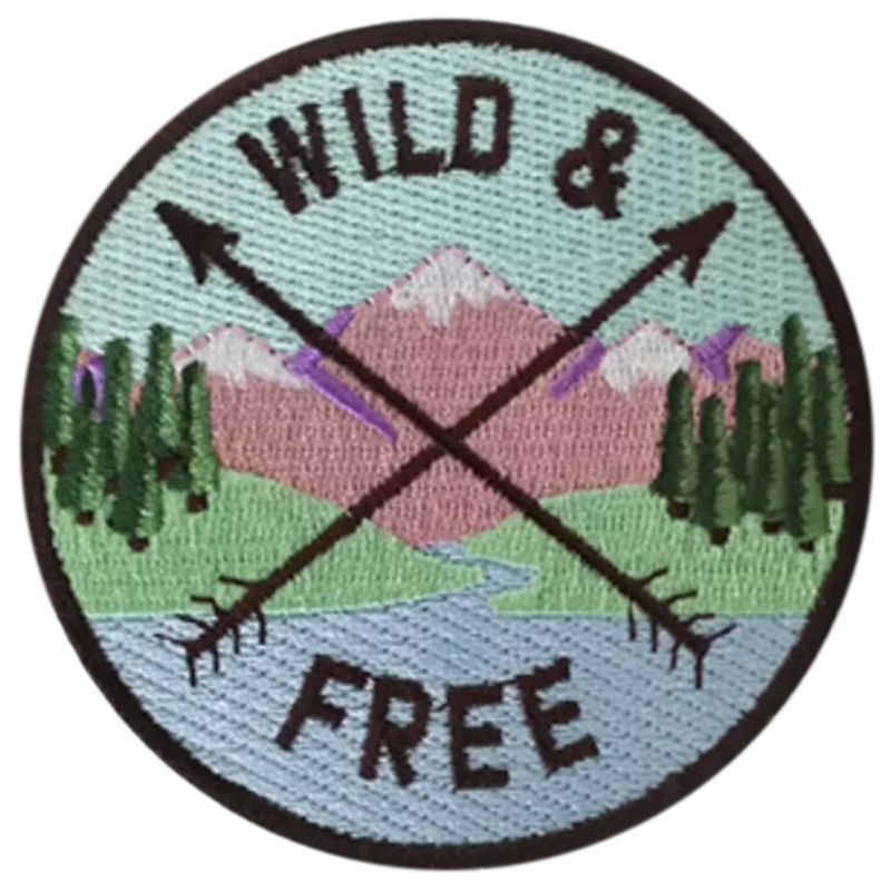 HEDi-Pack 2pk Self-Adhesive Polyester Hook &#38; Loop Patch - Wild &#38; Free and Happy Place, 5 of 8