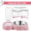 Dog Bowls, Cat Food and Water Bowl Set with Water Dispenser and Stainless Steel Bowl for Cats and Small Dogs - 2 of 4
