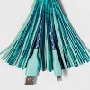 12" Lightning to USB-A Tassel Keychain Cable - heyday™ Cool Marble - image 3 of 3