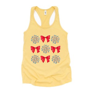 Simply Sage Market Women's Coquette Firework Chart Graphic Racerback Tank - 1 of 2