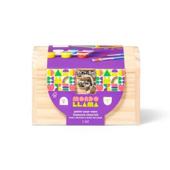 Paint-Your-Own Wood Treasure Chest Kit - Mondo Llama™