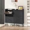 Large Shoe Storage Cabinet with 4 Flip Drawers - 2 of 4