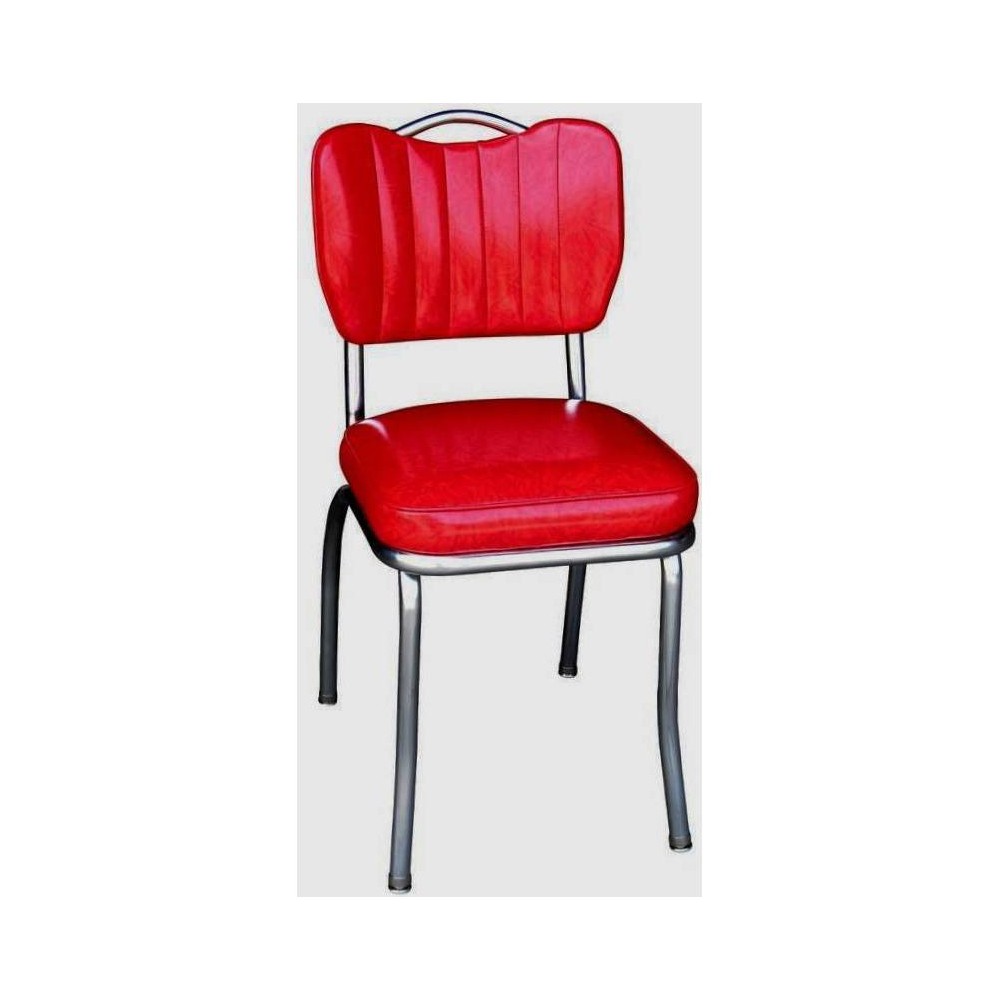 Photos - Chair Handle Back Padded Seat Diner  Cherry Red - Richardson Seating