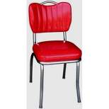 Handle Back Diner Chair Cracked Ice Red - Richardson Seating