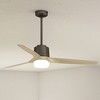60" Neuron Ceiling Fan with LED Light Brown - Hunter Fan: Wi-Fi, SureSpeed, Voice Control, 3 Blades - 2 of 4