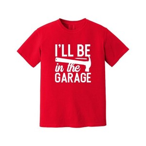 Simply Sage Market Men's I'll Be In The Garage Short Sleeve Garment Dyed Tee - 1 of 2