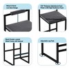 RISOKEYS Bar Stools-Upholstered Velvet Counter Height Barstools for Kitchen Island - Set of 2 Bar Chairs with Footrest & Backrest - 4 of 4