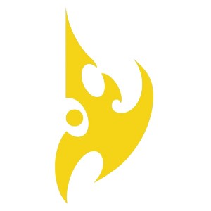 JINX Inc. StarCraft II 5"x5" Die Cut Vinyl Decal Sticker: Protoss, Yellow - 1 of 3