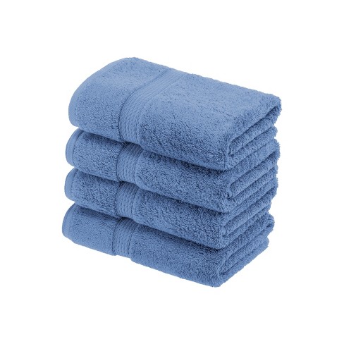 Ruvanti Bath Towels 4 Pcs (27x54 inch, Greyish Blue) 100% Cotton Extra  Large Bathroom Towel Set. Super Soft, Highly Absorbent, Quick Dry,  Lightweight & Washable Luxury Towels for Home Spa, Hotel. 